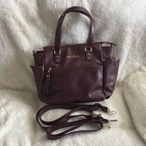 White Elm Gemini Full Size Convertible Backpack - Maroon